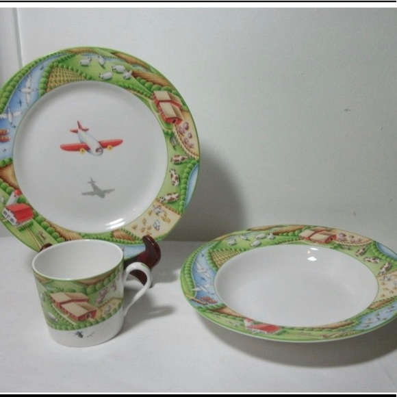 TIFFANY & CO BABY SET TIFFANY FARM NEW 2000 - Picture 1 of 2